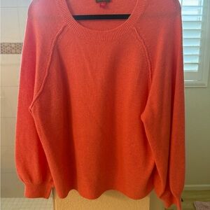 Vince Camuto Vibrant Orange Crew Neck Sweater